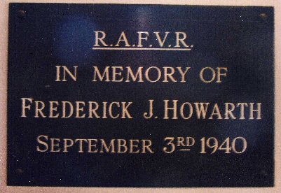 F Howarth Commemorative Plaque
